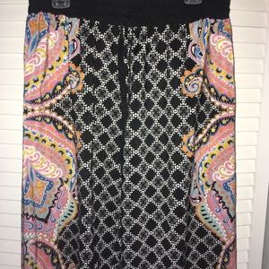 Paisley Print Palazzo Pants